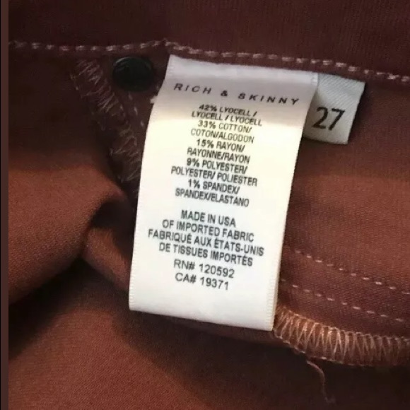 Rich and Skinny red orange skinny pants 27 x 29 - Picture 7 of 8